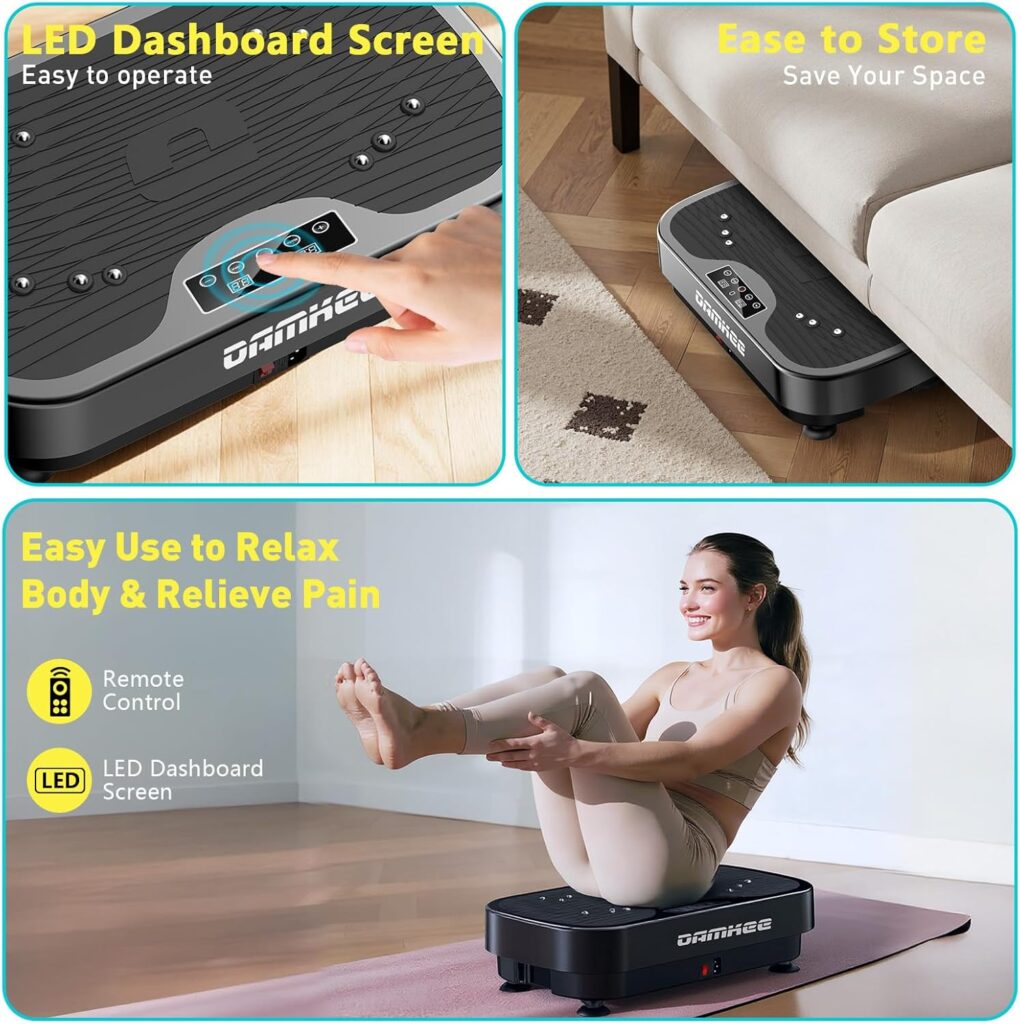 DamKee 3D vibration board with LED display and adjustable speed settings