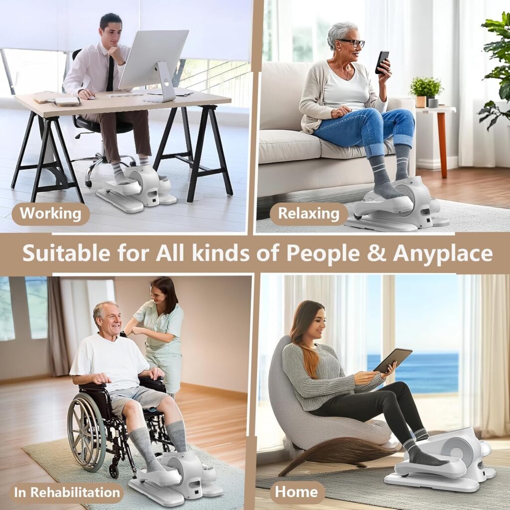 DamKee portable mini pedal exerciser for gentle home workouts