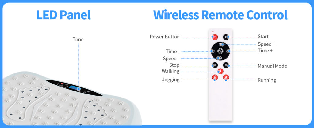 DamKee vibration plate remote control