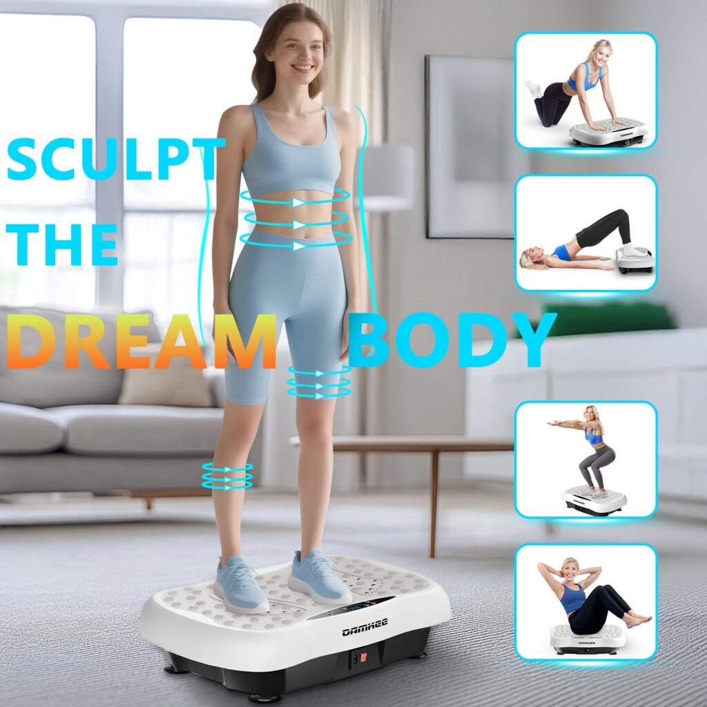Whole body vibration exercise platform for lymphatic drainage