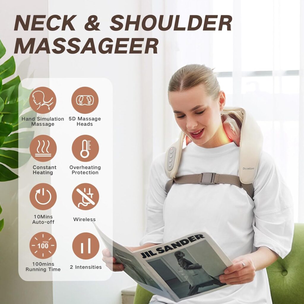best damkee kneading shoulder and neck massager